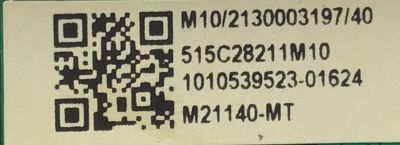 MAIN FUENTE PARA TV ONN / NUMERO DE PARTE  515C28211M10 / RT28211-ZC01-01 / 1010539523-01624 / M21140-MT / PANEL LC430DUQ-SKA3 / MODELO 100069992 - Imagen 3
